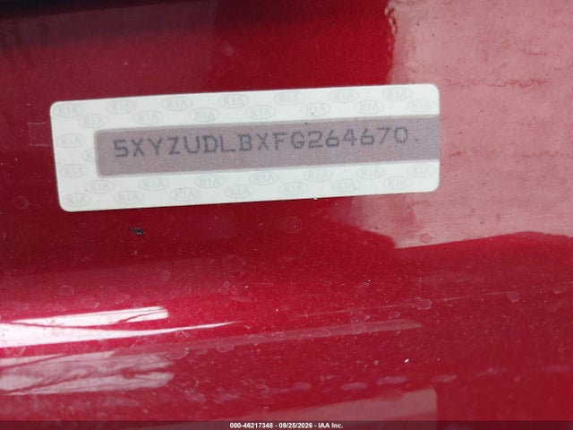 Auction sale of the 2015 Hyundai Santa Fe Sport 2.4l, vin: 5XYZUDLBXFG264670, lot number: 46217348