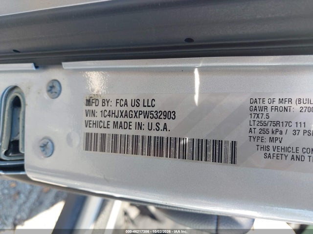 Продажа на аукционе авто 2023 Jeep Wrangler 2-door Willys 4x4, vin: 1C4HJXAGXPW532903, номер лота: 46217386
