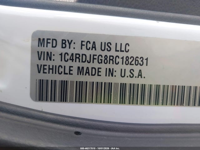 Продаж на аукціоні авто 2024 Dodge Durango Pursuit Awd, vin: 1C4RDJFG8RC182631, номер лоту: 46217810