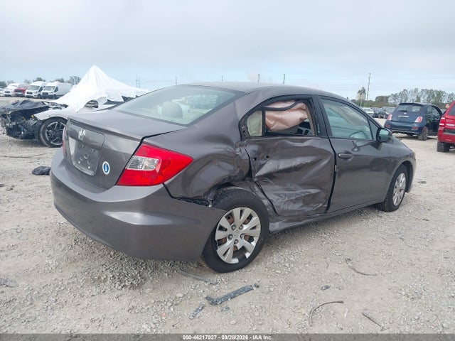 Продажа на аукционе авто 2012 Honda Civic Lx, vin: 19XFB2F50CE086179, номер лота: 46217927