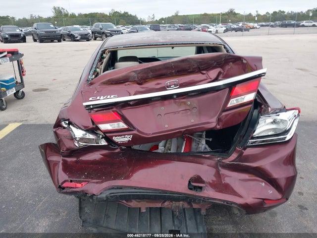 Aukcja sprzedaży 2014 Honda Civic Lx, vin: 19XFB2F58EE008929, numer aukcji: 46218177
