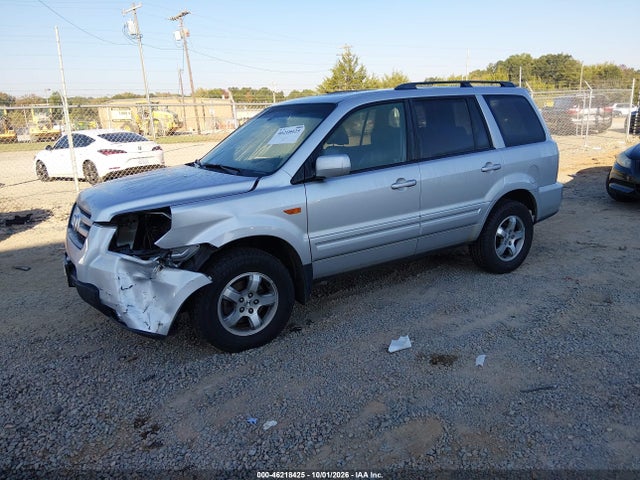 2007 Honda Pilot Ex-l მანქანა იყიდება აუქციონზე, vin: 5FNYF28597B043891, აუქციონის ნომერი: 46218425