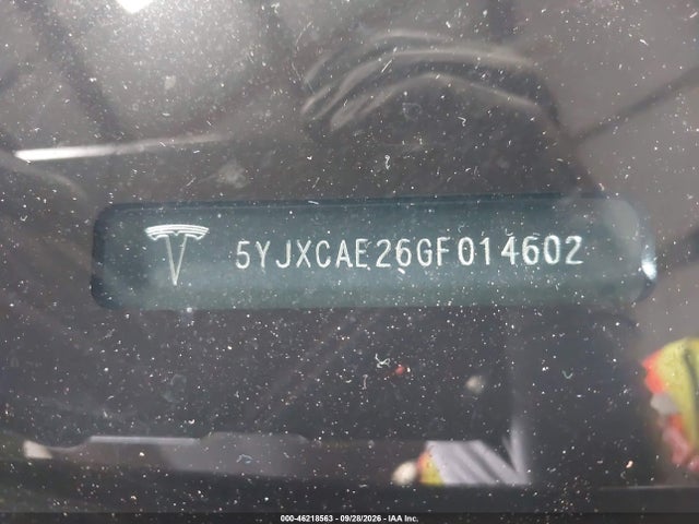 Auction sale of the 2016 Tesla Model X 60d/70d/75d/90d, vin: 5YJXCAE26GF014602, lot number: 46218563