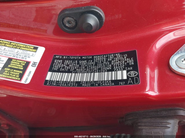 2T1BURHE6FC461283 Toyota Corolla S Plus