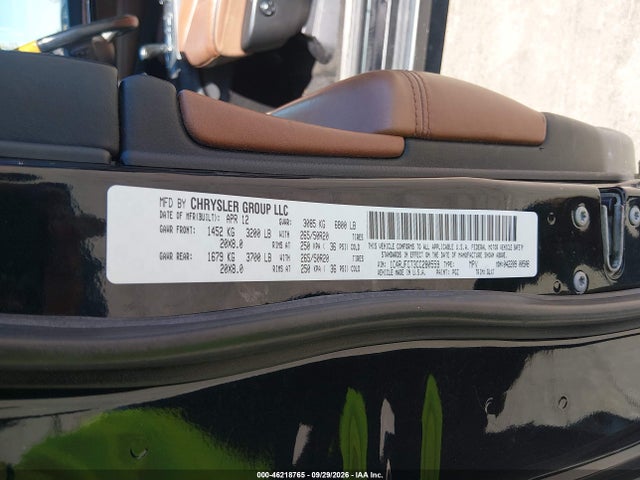 Aukcja sprzedaży 2012 Jeep Grand Cherokee Overland, vin: 1C4RJFCT3CC280559, numer aukcji: 46218765