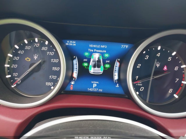 2019 Maserati Ghibli S Q4 მანქანა იყიდება აუქციონზე, vin: ZAM57YTA4K1310052, აუქციონის ნომერი: 46218795
