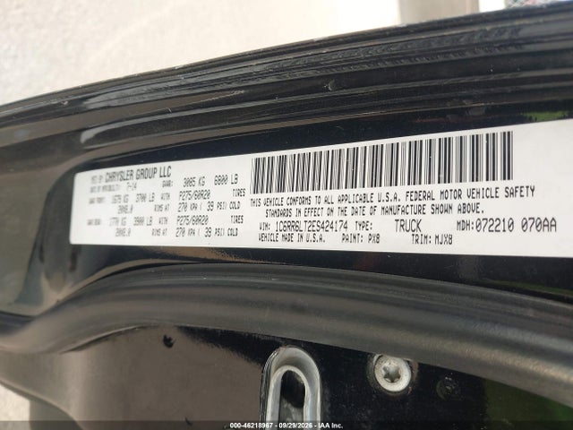 RAM 1500 Lone Star 2014 1C6RR6LT2ES424174 Image 9