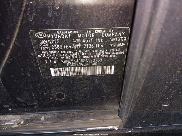 KMHL54JJ6SA120763 Hyundai Sonata Hybrid Limited
