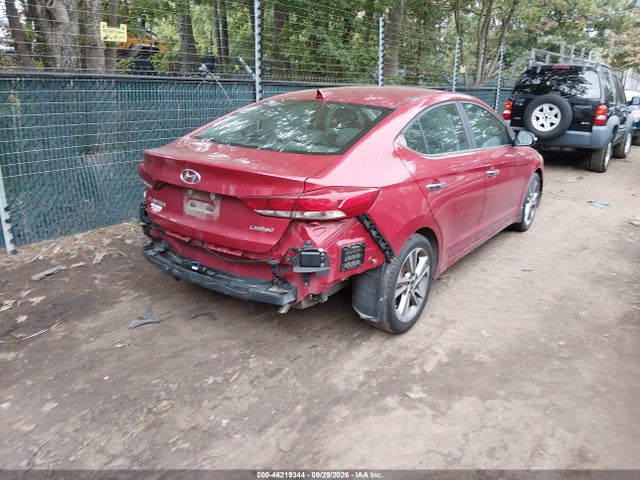 Продаж на аукціоні авто 2017 Hyundai Elantra Limited, vin: KMHD84LF7HU300149, номер лоту: 46219344