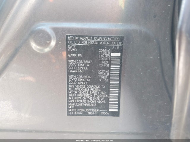 Nissan ROGUE S 2017 KNMAT2MT7HP532618 Image 9