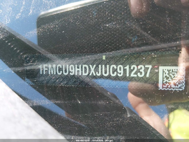 Продажа на аукционе авто 2018 Ford Escape Sel, vin: 1FMCU9HDXJUC91237, номер лота: 46219767