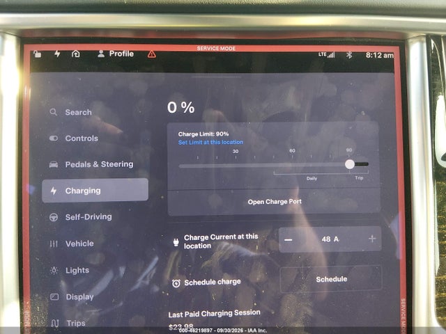 46219897 :رقم المزاد ، 5YJSA1E17HF209701 vin ، 2017 Tesla Model S 60/75 مزاد بيع