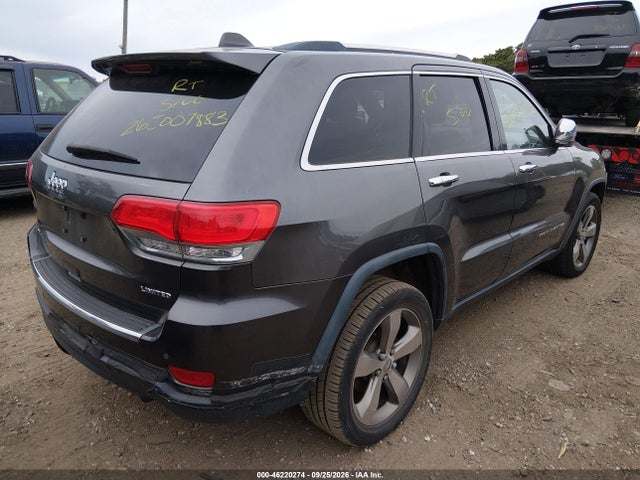 Продажа на аукционе авто 2014 Jeep Grand Cherokee Limited, vin: 1C4RJFBG9EC458255, номер лота: 46220274