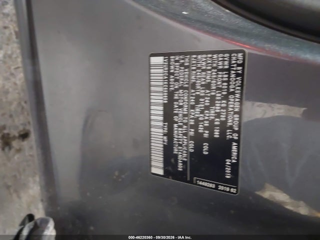 1V2UR2CA1KC558656 Volkswagen Atlas 3.6l V6 Se W/technology