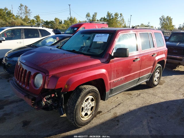 2012 Jeep Patriot Sport მანქანა იყიდება აუქციონზე, vin: 1C4NJPBA4CD606173, აუქციონის ნომერი: 46221777