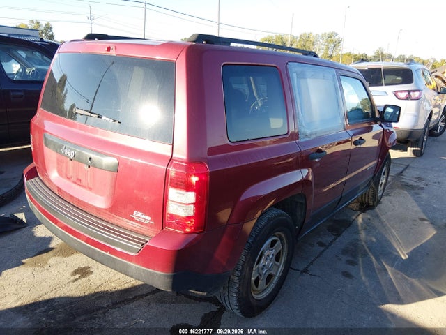 2012 Jeep Patriot Sport მანქანა იყიდება აუქციონზე, vin: 1C4NJPBA4CD606173, აუქციონის ნომერი: 46221777