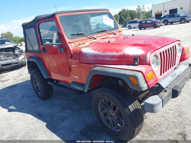 Продажа на аукционе авто 1999 Jeep Wrangler Sport, vin: 1j4fy19s0xp472238, номер лота: 46221802