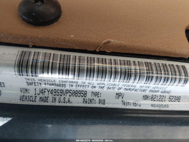 Aukcja sprzedaży 1997 Jeep Wrangler Sahara, vin: 1J4FY49S9VP508958, numer aukcji: 46222276