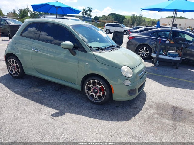 2015 Fiat 500 Sport მანქანა იყიდება აუქციონზე, vin: 3C3CFFBR0Ft558697, აუქციონის ნომერი: 46222386