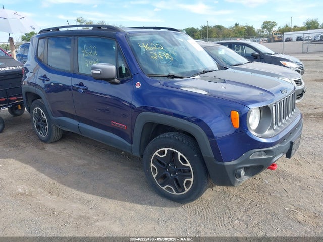 Auction sale of the 2016 Jeep Renegade Trailhawk, vin: ZACCJBCTXGPC68960, lot number: 46222490