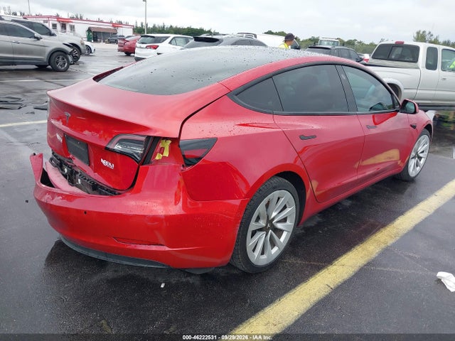 46222531 :رقم المزاد ، 5YJ3E1EA7NF371302 vin ، 2022 Tesla Model 3 Rear-wheel Drive مزاد بيع