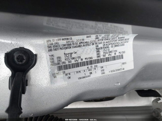 Aukcja sprzedaży 2013 Ford C-max Hybrid Se, vin: 1FADP5AU3DL503432, numer aukcji: 46222558