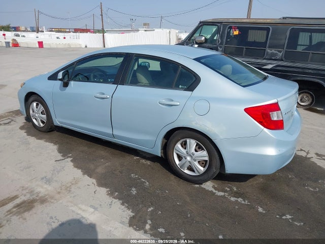 2012 Honda Civic Lx მანქანა იყიდება აუქციონზე, vin: 2HGFB2F55CH517735, აუქციონის ნომერი: 46222635