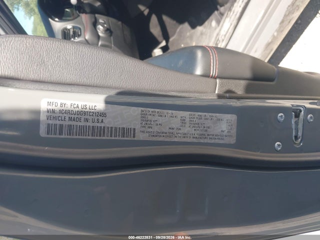 Продажа на аукционе авто 2026 Dodge Durango Gt Awd, vin: 1C4RDJDG9TC212455, номер лота: 46222831
