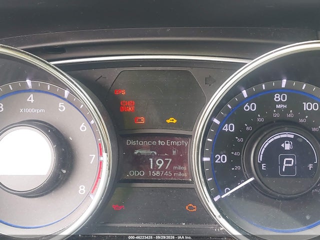 2011 Hyundai Sonata Limited მანქანა იყიდება აუქციონზე, vin: 5NPEC4AC1BH137709, აუქციონის ნომერი: 46223428
