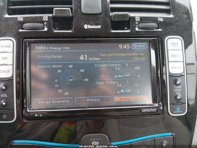 46223695 :رقم المزاد ، 1N4AZ0CP6DC406877 vin ، 2013 Nissan Leaf Sv مزاد بيع