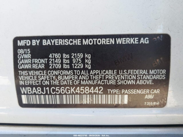 WBA8J1C56GK458442 BMW 3 Series 328d Xdrive