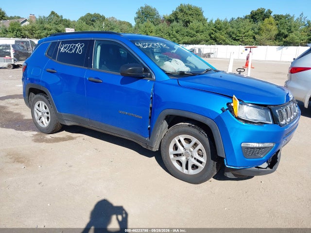 2020 Jeep Compass Sport Fwd მანქანა იყიდება აუქციონზე, vin: 3C4NJCAB3LT256824, აუქციონის ნომერი: 46223798