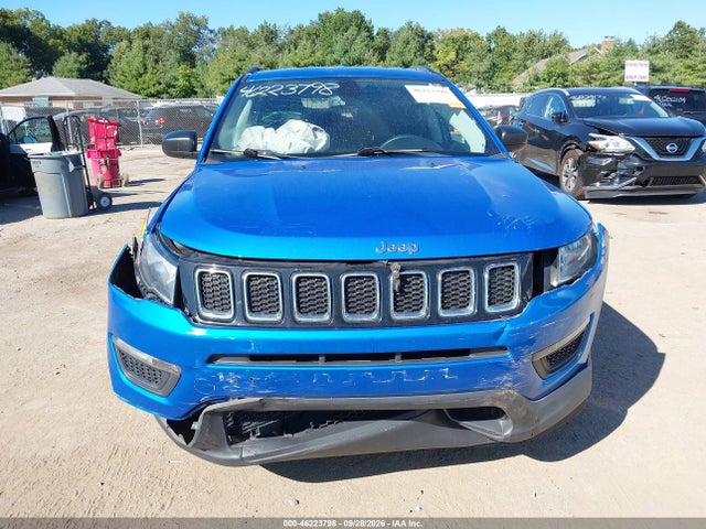 2020 Jeep Compass Sport Fwd მანქანა იყიდება აუქციონზე, vin: 3C4NJCAB3LT256824, აუქციონის ნომერი: 46223798