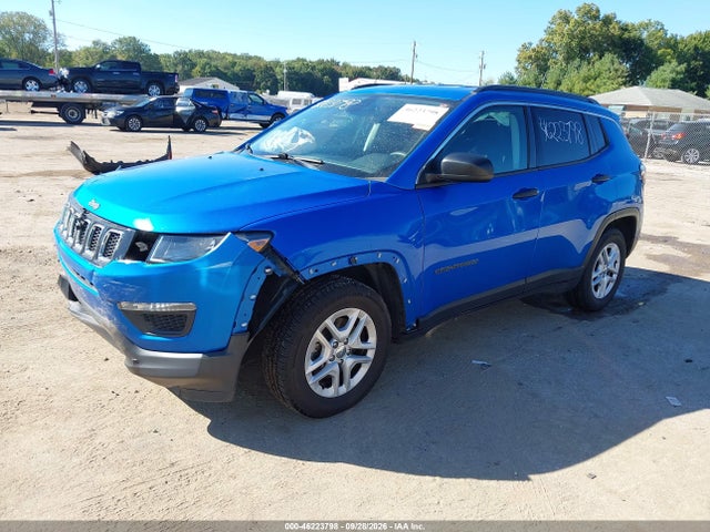 2020 Jeep Compass Sport Fwd მანქანა იყიდება აუქციონზე, vin: 3C4NJCAB3LT256824, აუქციონის ნომერი: 46223798