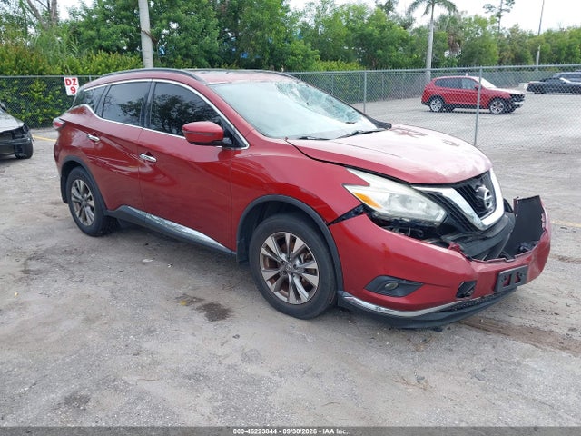 2016 Nissan Murano Sv მანქანა იყიდება აუქციონზე, vin: 5N1AZ2MH1GN119559, აუქციონის ნომერი: 46223844