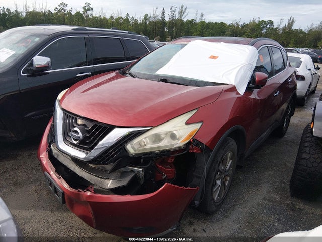 2016 Nissan Murano Sv მანქანა იყიდება აუქციონზე, vin: 5N1AZ2MH1GN119559, აუქციონის ნომერი: 46223844
