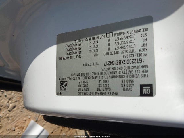 Продаж на аукціоні авто 2011 Gmc Sierra 2500hd Sle, vin: 1GT220CGXBZ134217, номер лоту: 46224203