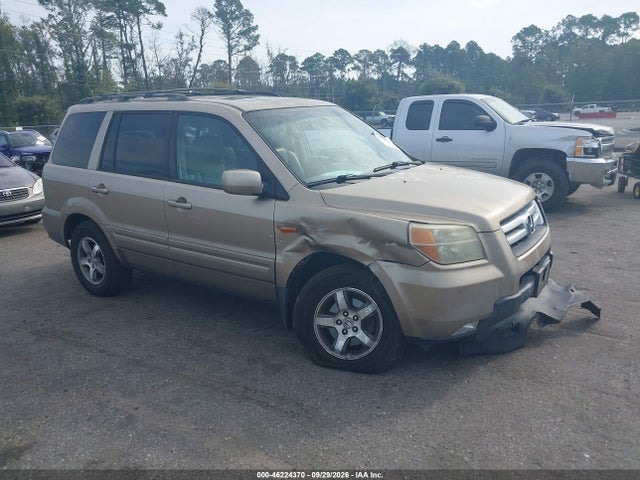 2006 Honda Pilot Ex-l მანქანა იყიდება აუქციონზე, vin: 5FNYF18586B013838, აუქციონის ნომერი: 46224370