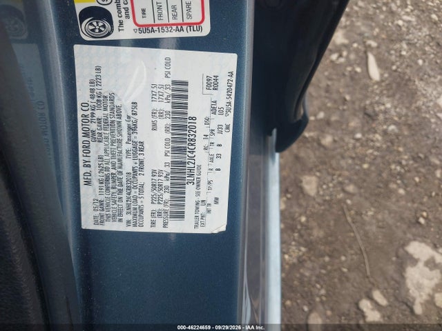 Aukcja sprzedaży 2012 Lincoln Mkz, vin: 3LNHL2JC4CR832018, numer aukcji: 46224659