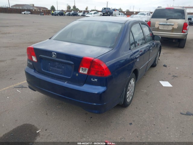 2004 Honda Civic Lx მანქანა იყიდება აუქციონზე, vin: 1HGES16594L010976, აუქციონის ნომერი: 46224717