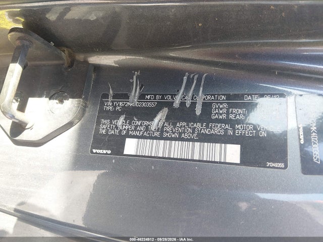 Aukcja sprzedaży 2013 Volvo C30 T5, vin: YV1672MK4D2303557, numer aukcji: 46224912