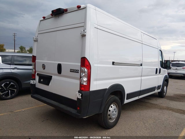 2025 Ram Promaster 2500 Tradesman High Roof 159 Wb W/pass Seat მანქანა იყიდება აუქციონზე, vin: 3C6LRVDGXSE507285, აუქციონის ნომერი: 46225201