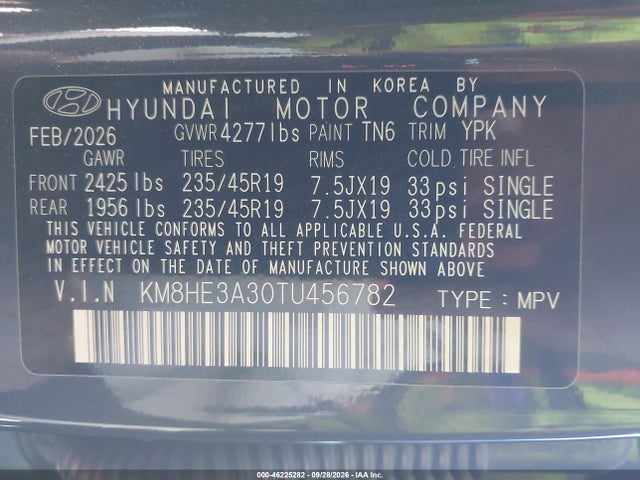 Hyundai Kona Limited 2026 KM8HE3A30TU456782 Image 9