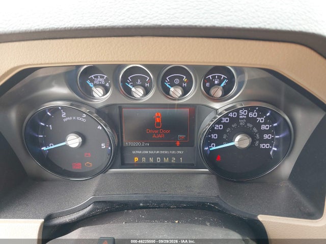 46225550 :رقم المزاد ، 1FT7W2BT6BEC60215 vin ، 2011 Ford F-250 Lariat مزاد بيع