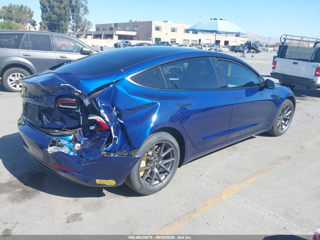 46225578 :رقم المزاد ، 5YJ3E1EA4NF164611 vin ، 2022 Tesla Model 3 Rear-wheel Drive مزاد بيع