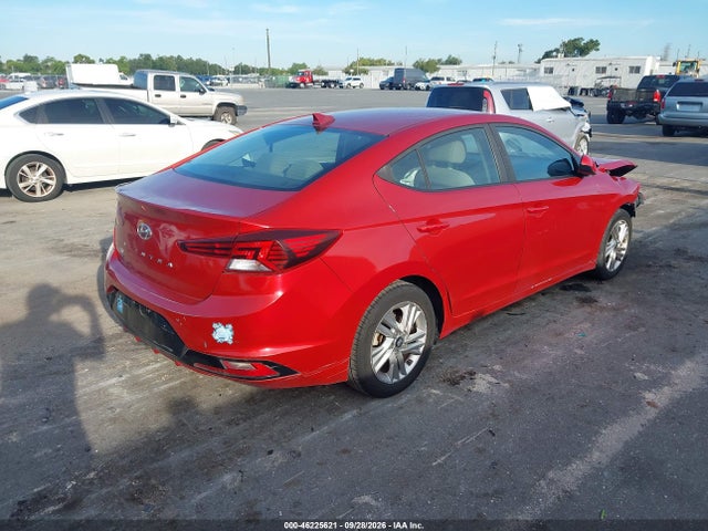 2019 Hyundai Elantra Sel მანქანა იყიდება აუქციონზე, vin: KMHD84LF2KU749679, აუქციონის ნომერი: 46225621