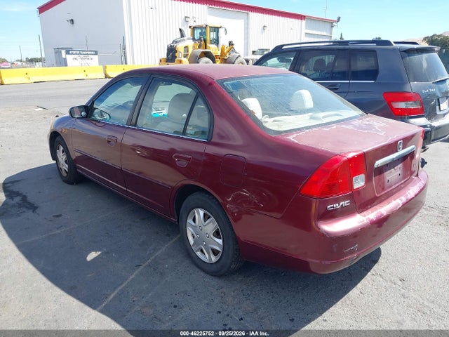 46225752 :رقم المزاد ، 2HGES16583H510073 vin ، 2003 Honda Civic Lx مزاد بيع