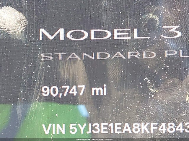 5YJ3E1EA8KF484350 Tesla Model 3 Long Range/mid Range/standard Range/standard Range Plus