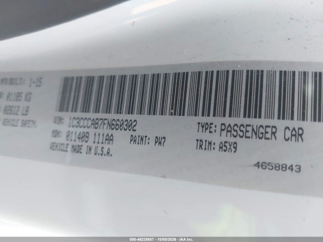 Chrysler 200 Limited 2015 1C3CCCAB7FN660302 Image 9