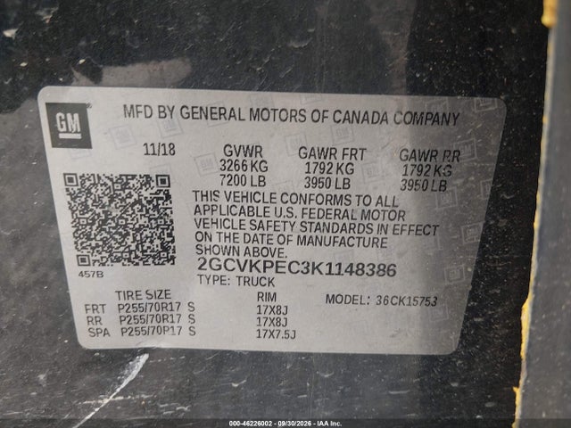 Продажа на аукционе авто 2019 Chevrolet Silverado 1500 Ld Lt, vin: 2GCVKPEC3K1148386, номер лота: 46226002